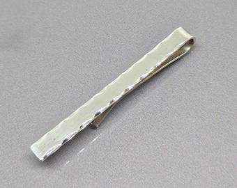 Vintage Tie Clip with Decorative Border Tie Pin 925 Sterling Silver SS046 R