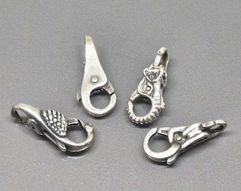 Trollbeads Bracelet Clasp Locks for Wheat Chain Swan Lock, Plain Lock, Elephant Lock, Freja Knot Lock 925 Sterling Silver SL035A-D