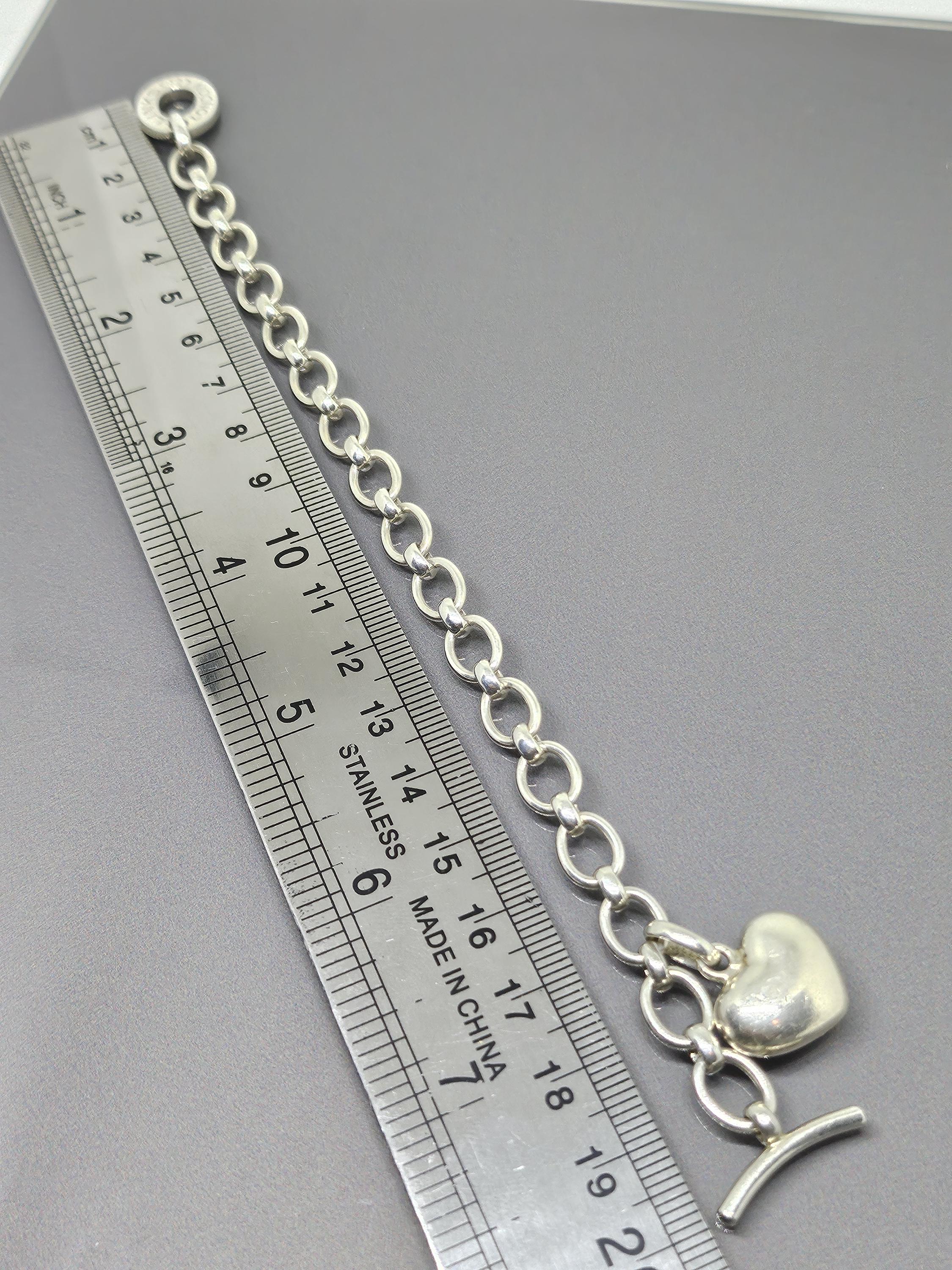 リンクス オブ ロンドン クラシック Tバーブレスレット パフハート