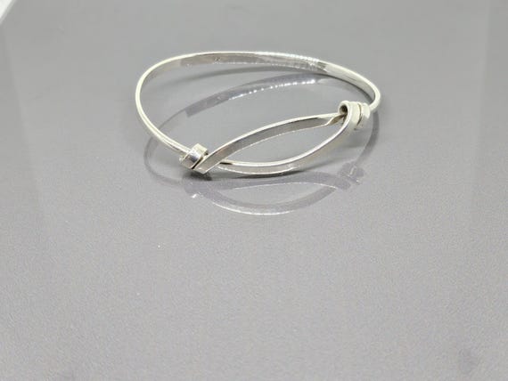 Vintage Interlocking Knot Cuff Bangle Knotted Ban… - image 2
