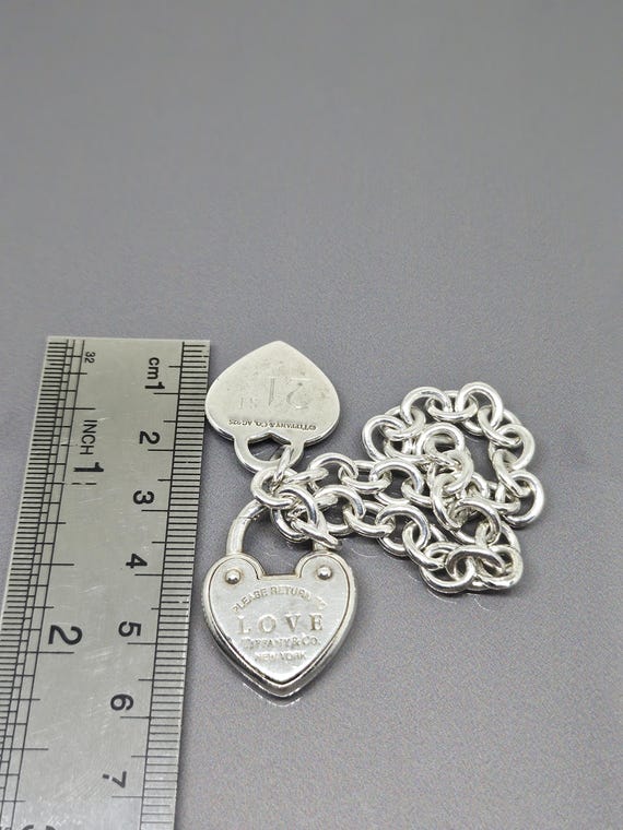Tiffany & Co Return to Tiffany Love Lock Heart Bracelet With Heart