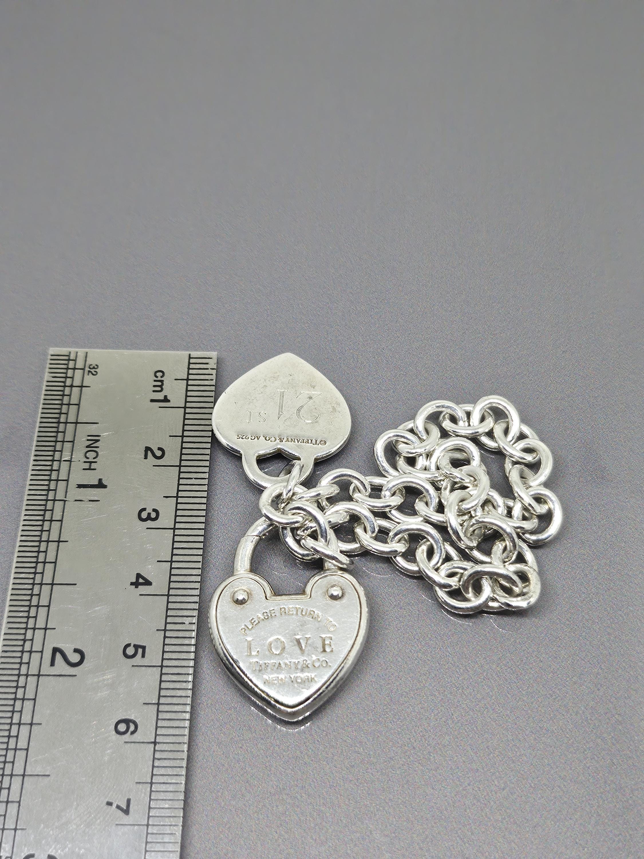 ティファニーTiffany リターントゥ ラブロックブレスレット Ag925. ティファニーTiffany リターントゥ ラブロックブレスレット Ag925