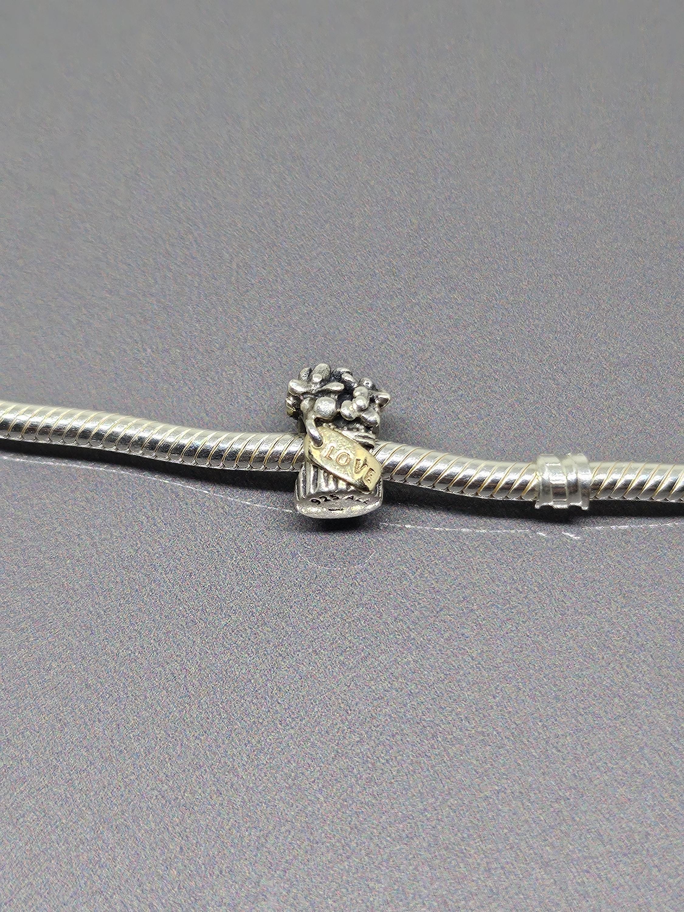 PANDORA ラブブーケチャーム シルバー 14K ラブブーケ パンドラ