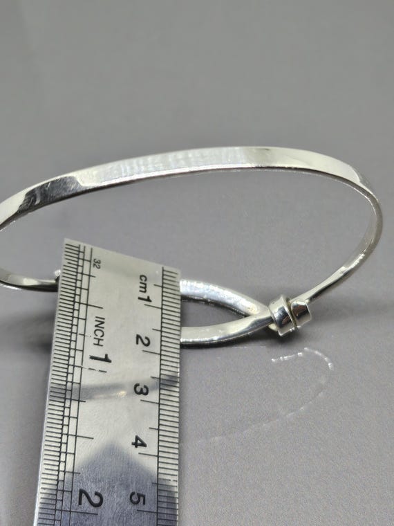 Vintage Interlocking Knot Cuff Bangle Knotted Ban… - image 6