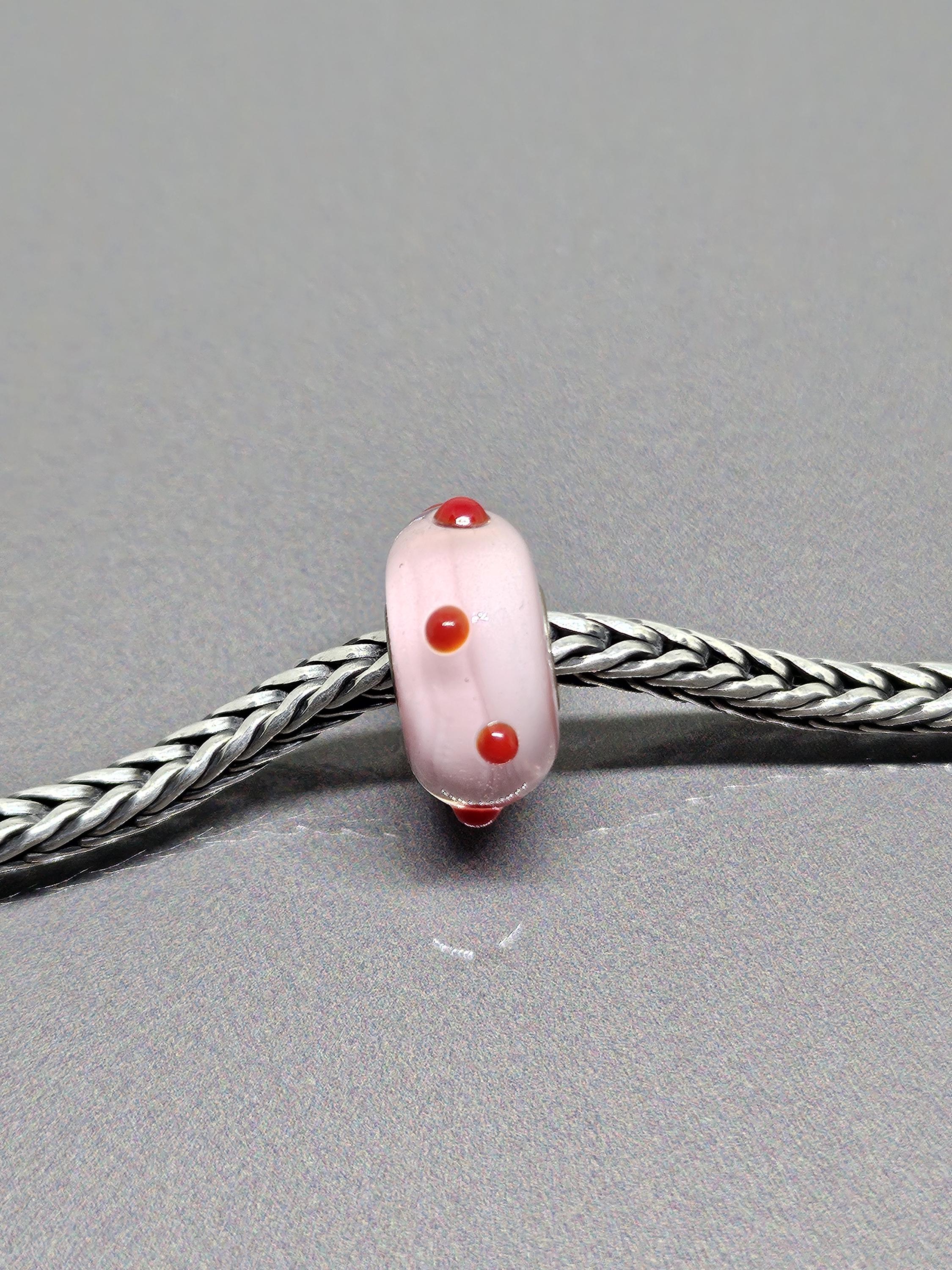 トロールビーズ チャーム ガラスビーズ トロールビーズ レッド