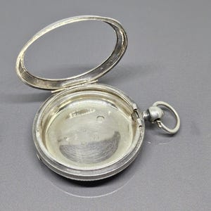 Antique Edwardian English Silver Watch Case for  Pocket Watch Hallmarked Birmingham 1902 42mm Fusee Watch Case 925 Sterling Silver SV076
