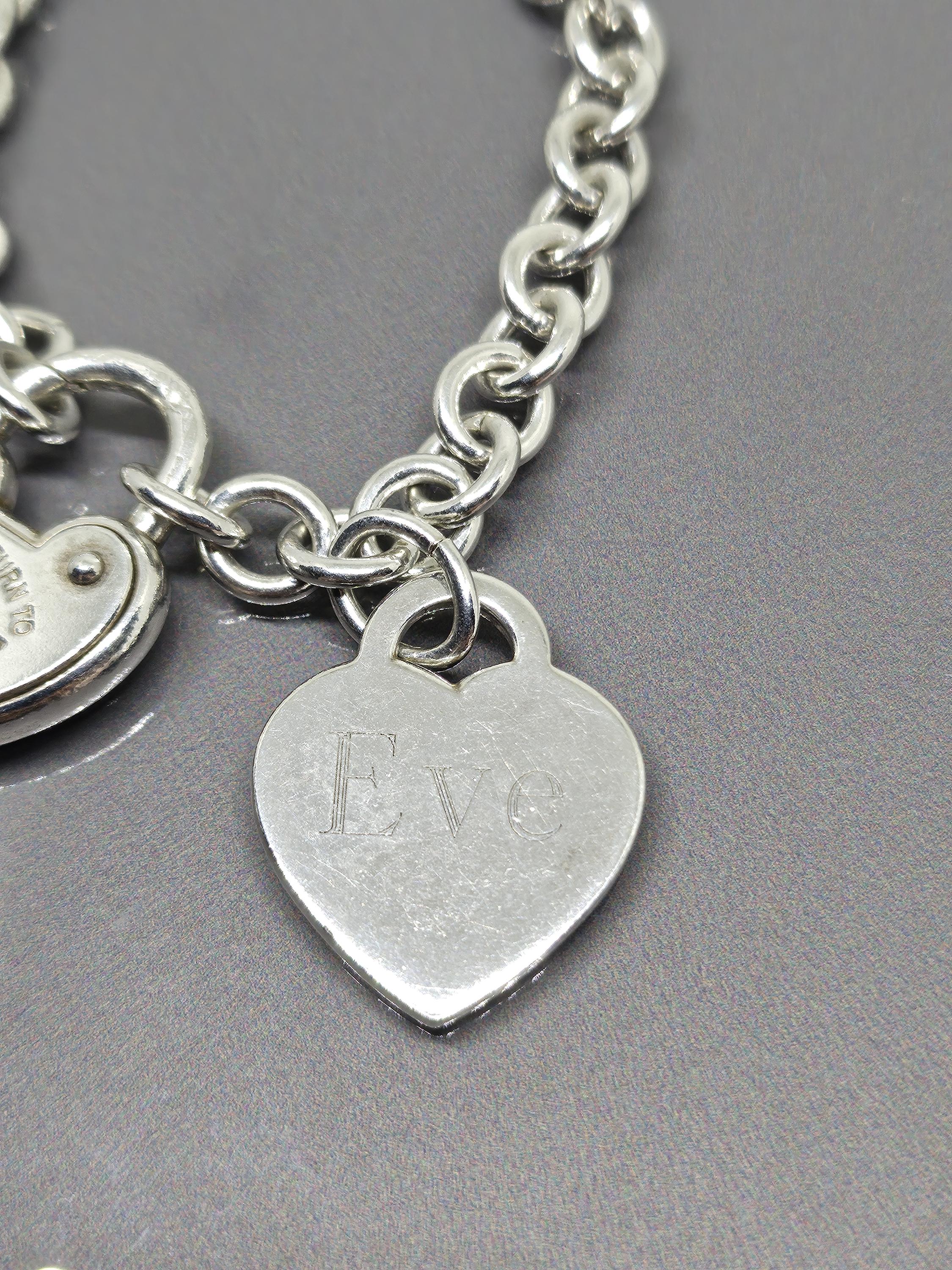 Tiffany & Co Return to Tiffany Love Lock Heart Bracelet With Heart