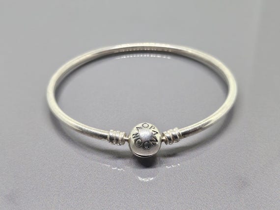 Pandora Moments Bangle With Logo Ball Clasp 19cm/7.5 Inches 925