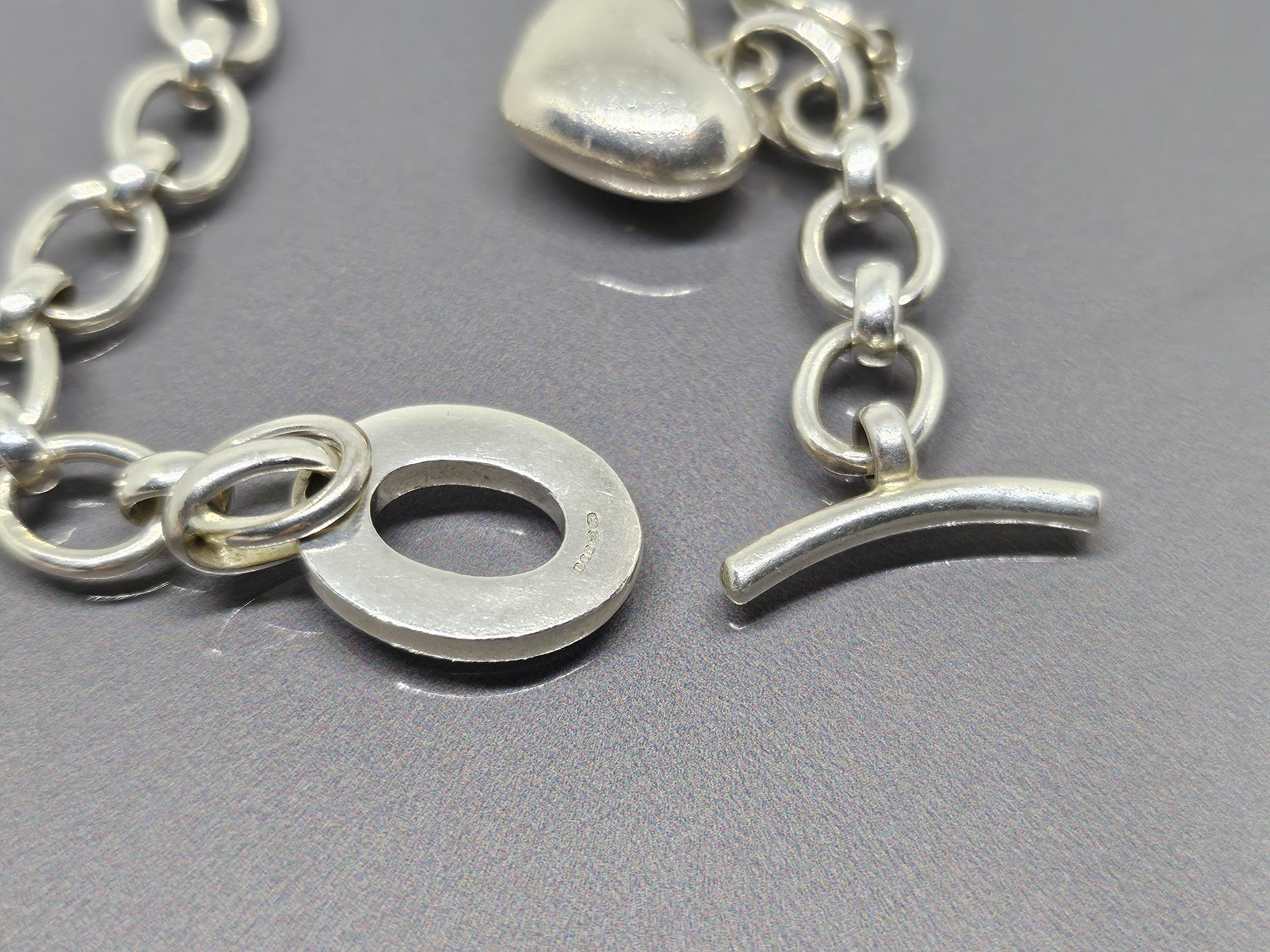 リンクス オブ ロンドン クラシック Tバーブレスレット パフハート