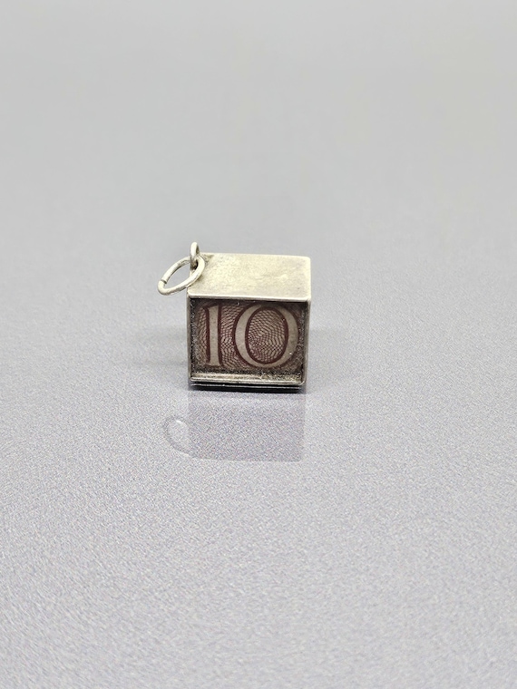 Vintage 1970s 10 Pound Note, In Emergency Break Glass Money Box Charm Ten Pound Money Box Charm 925 Sterling Silver SN055 R