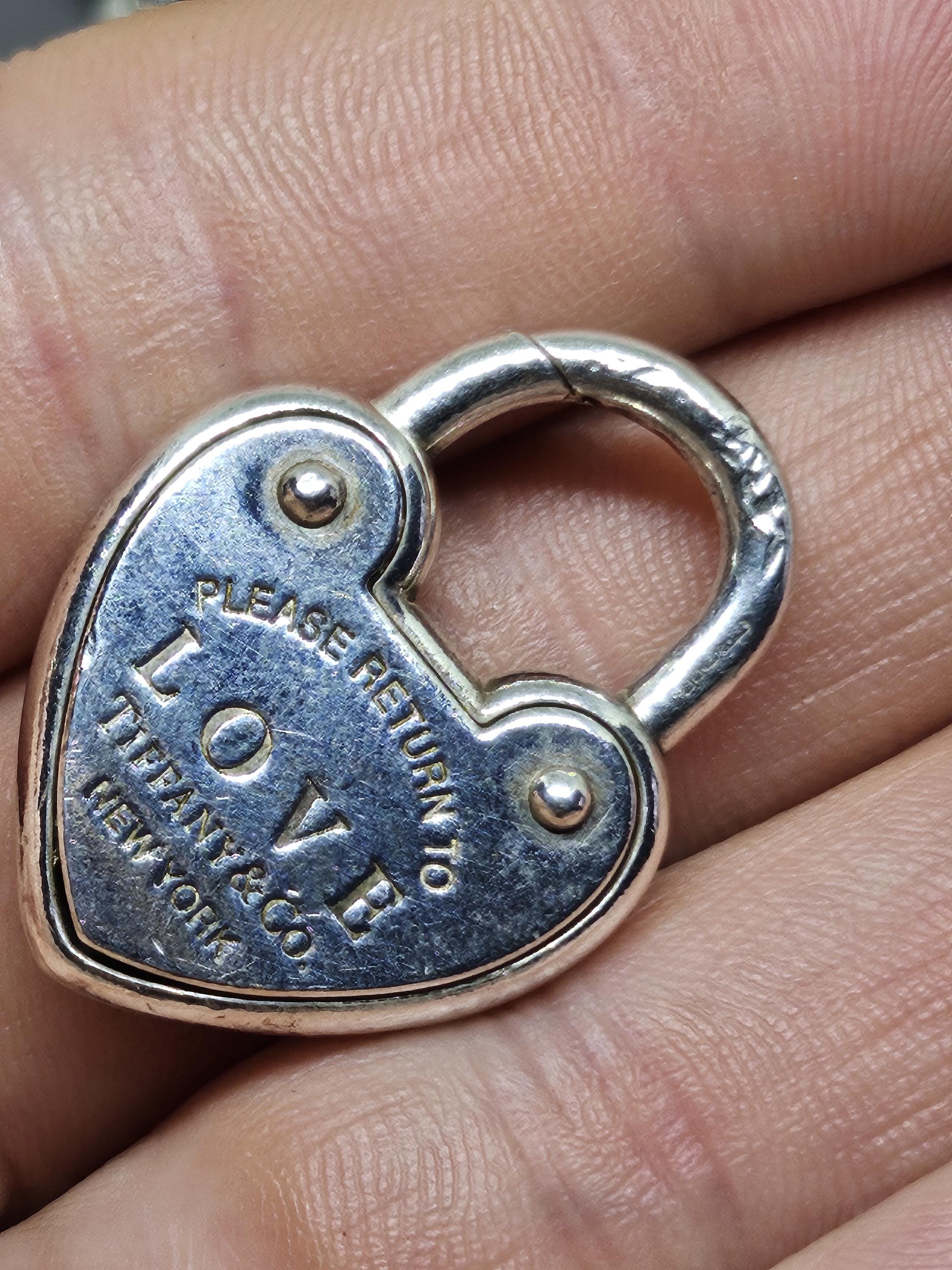 Tiffany & Co Return to Tiffany Love Lock Heart Bracelet With Heart