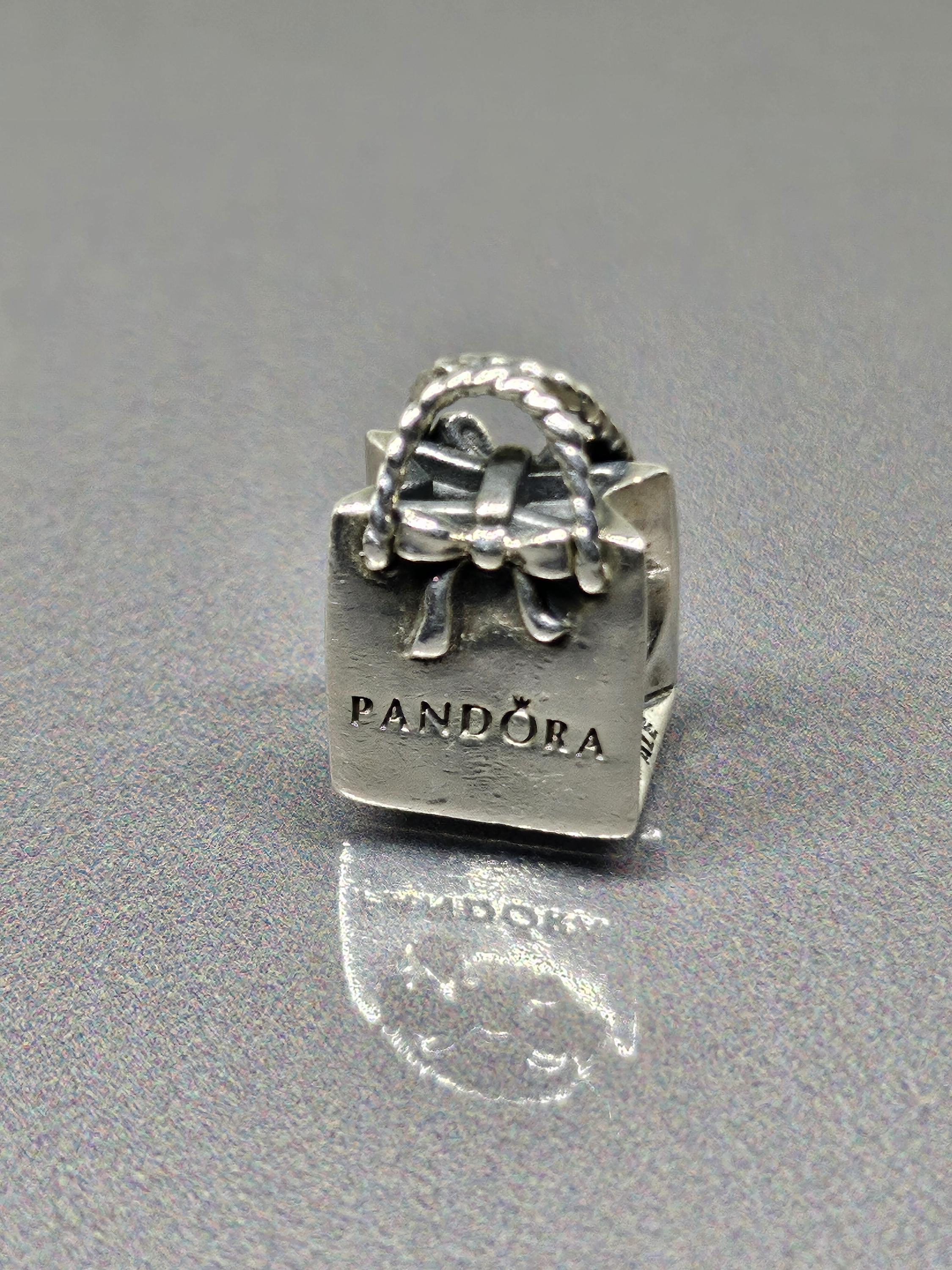 PANDORA ショッピングバッグチャーム 廃盤 Pandora チャーム 925
