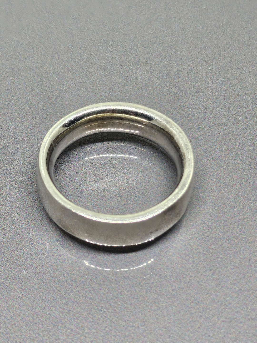 Wide Band Ring Smooth Heavy Silver Ring Heavy Band Ring 925 Sterling ...