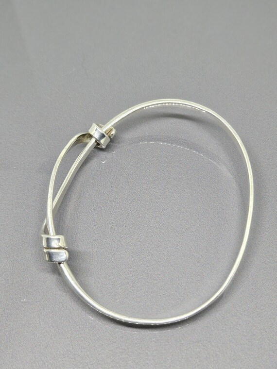 Vintage Interlocking Knot Cuff Bangle Knotted Ban… - image 10