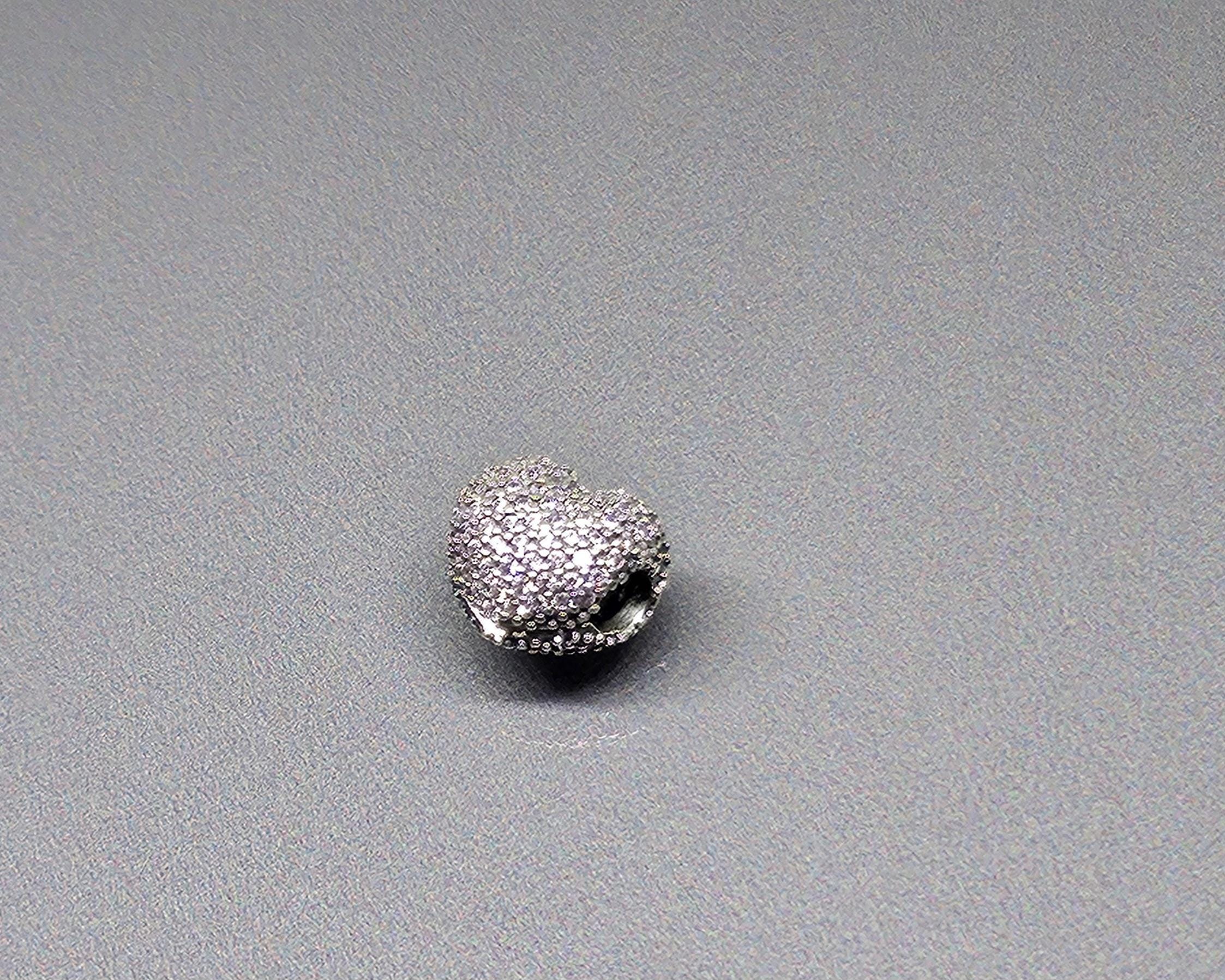 PANDORA ピンクパヴェハートクリップチャーム パンクCZハートクリップ 
