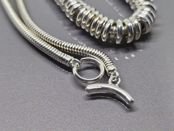 Links of London Sweetie Necklace Links of London Signature Sweetie T Bar Necklace 925 Sterling Silver SB093 View 3