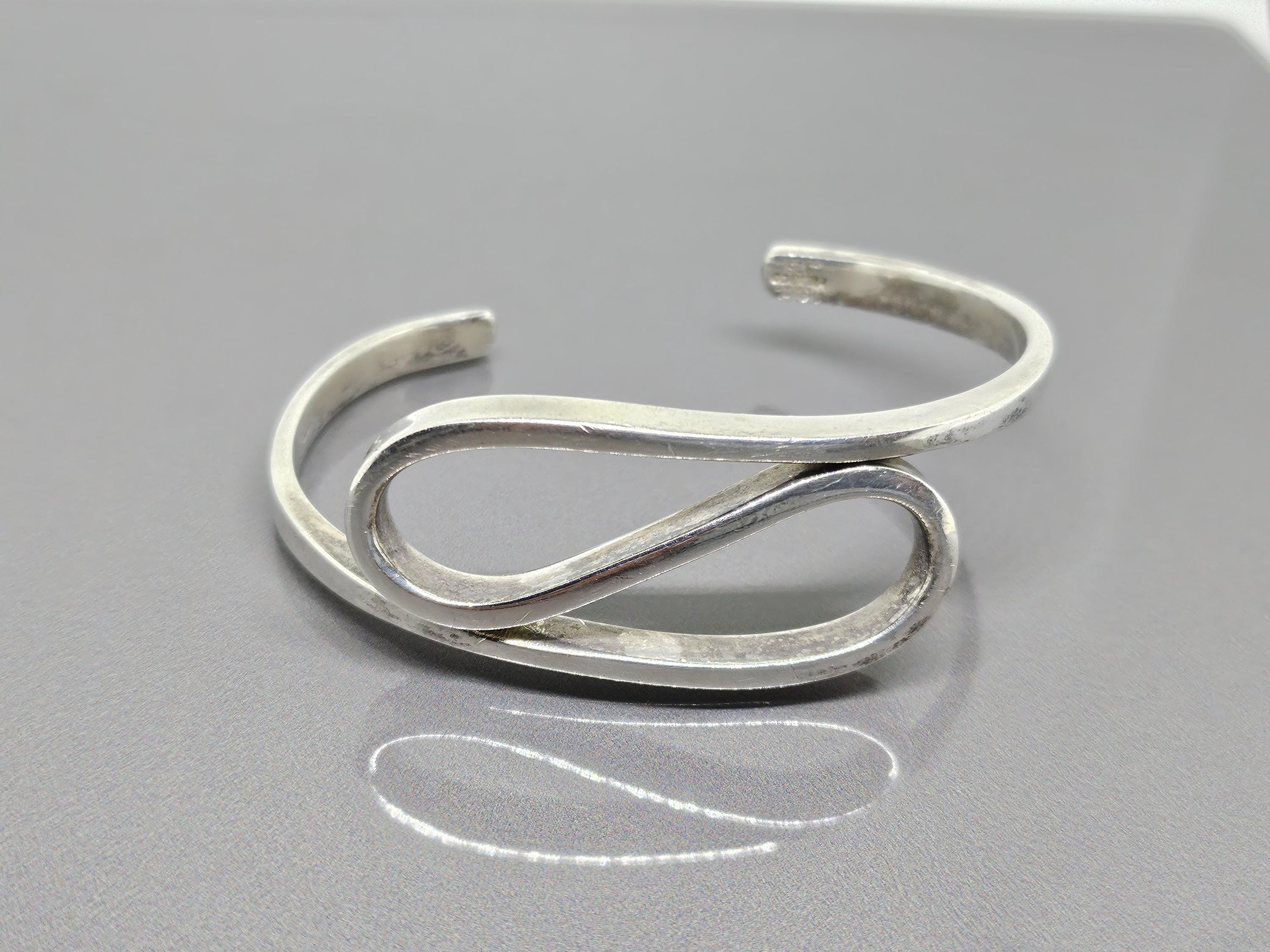 ヴィンテージ タスコ CII メキシコ ジグザグ バングル ワイド S