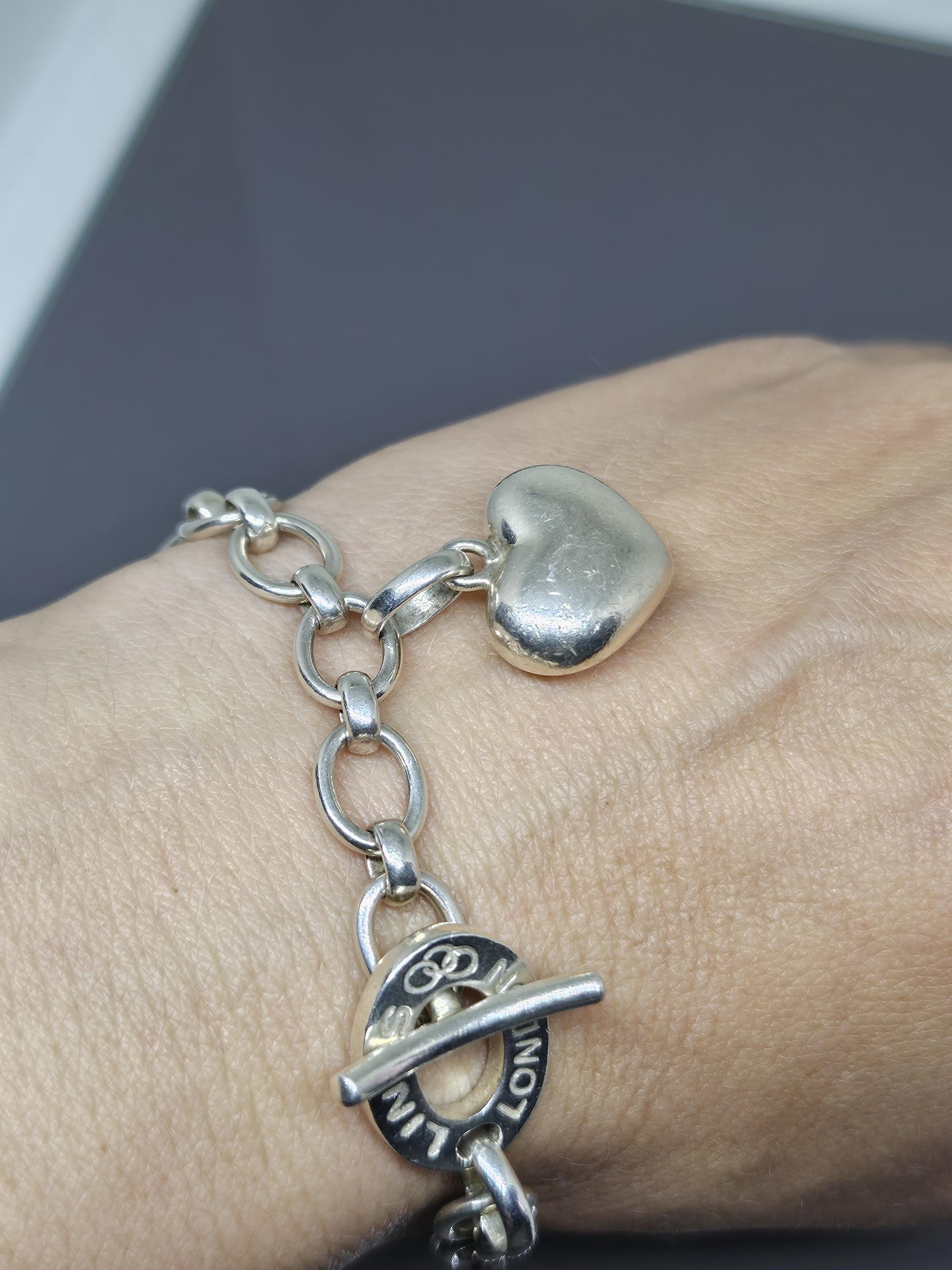 リンクス オブ ロンドン クラシック Tバーブレスレット パフハート