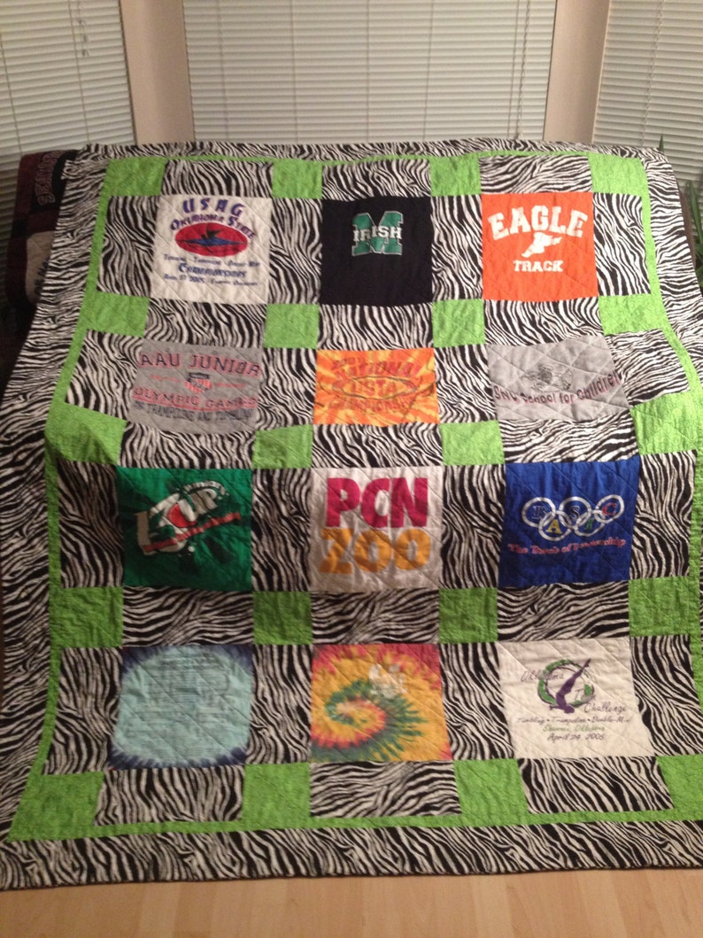 Custom Tshirt Quilts Etsy