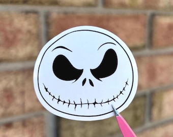 Jack Halloween Vinyl Sticker- Water resistant
