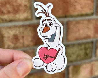 Frozen Snowman vinyl sticker - water resistant
