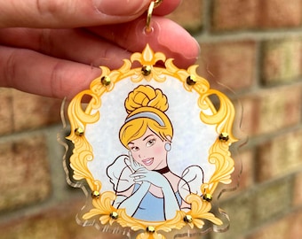 Cindy Princess Acrylic Keychain: Blinged Bag Charm