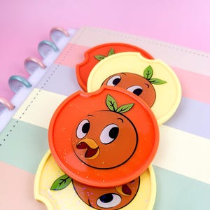 Orange Bird Car Coasters, Car Acessory, Handmade car coaster
