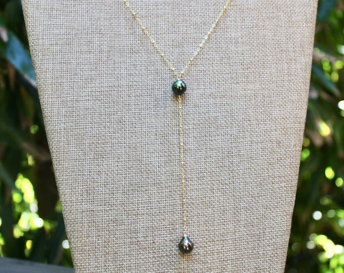 Tahitian Pearl Lariat Necklace