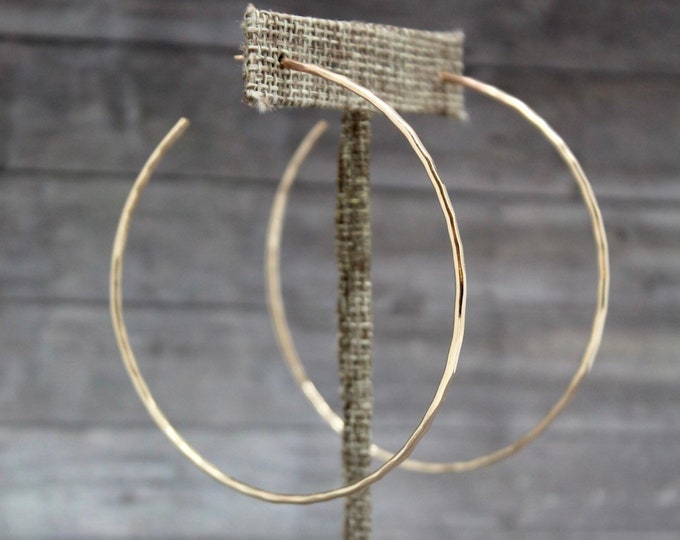 Simple Hammered Hoops