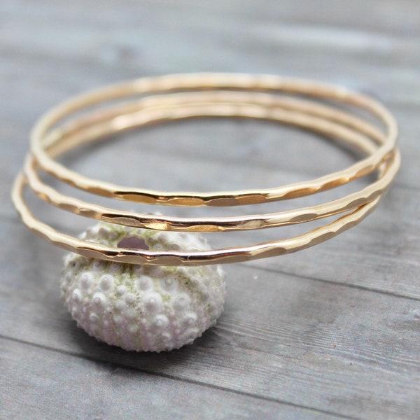 Simple Hammered Bangle