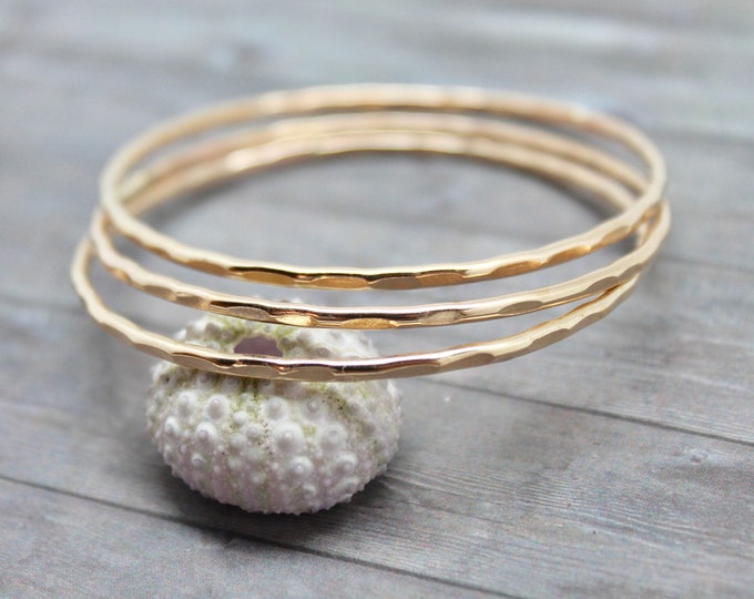 Simple Hammered Bangle