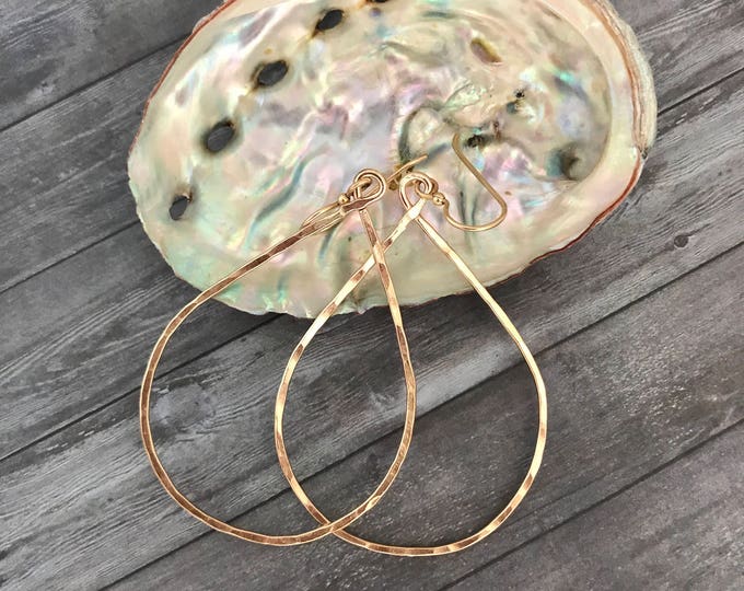 Simple Tear Drop Hoops