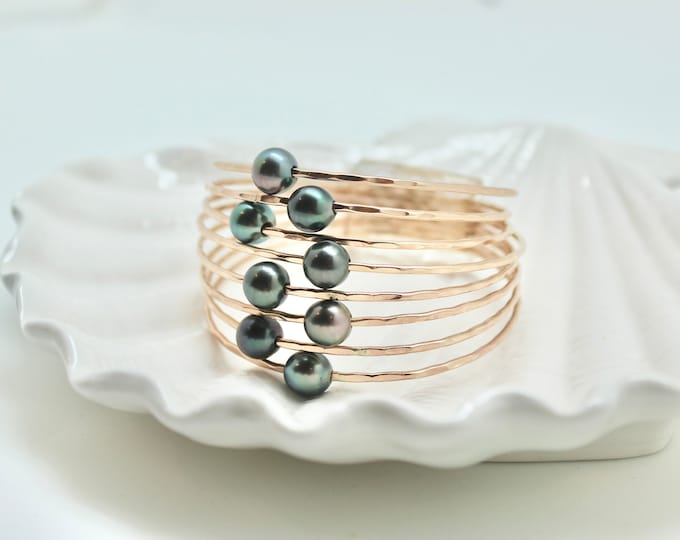 8mm Tahitian Pearl Bangle