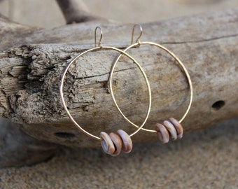 Puka Shell Hoops