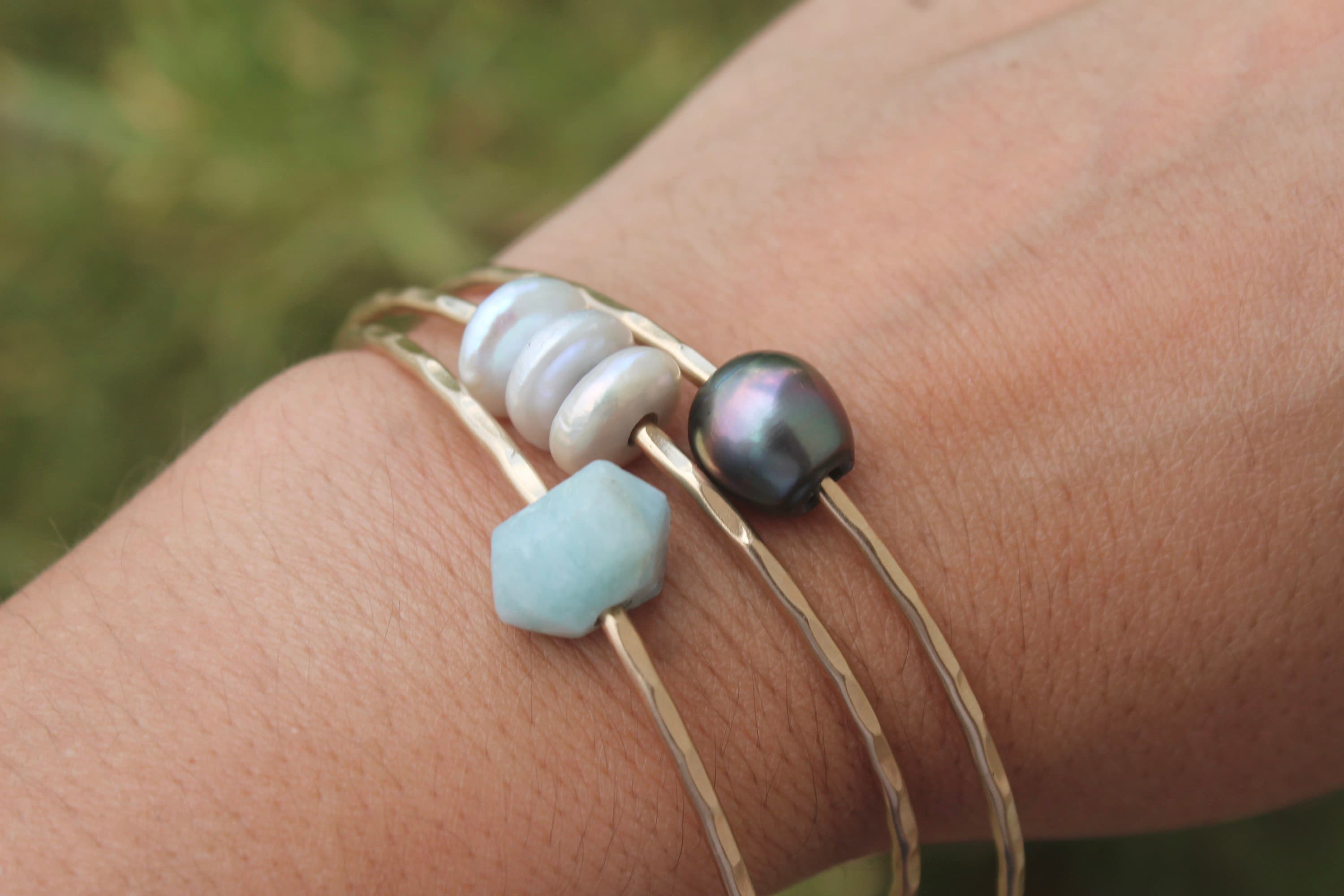 BD5:Horizon Bangle/SV Eagle Crest｜Horizon Blue Jewelry