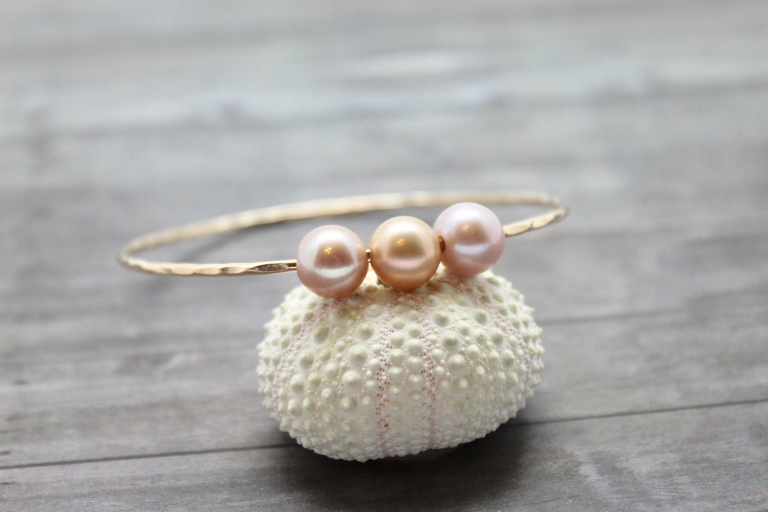 Triple Edison Pearl Bangle