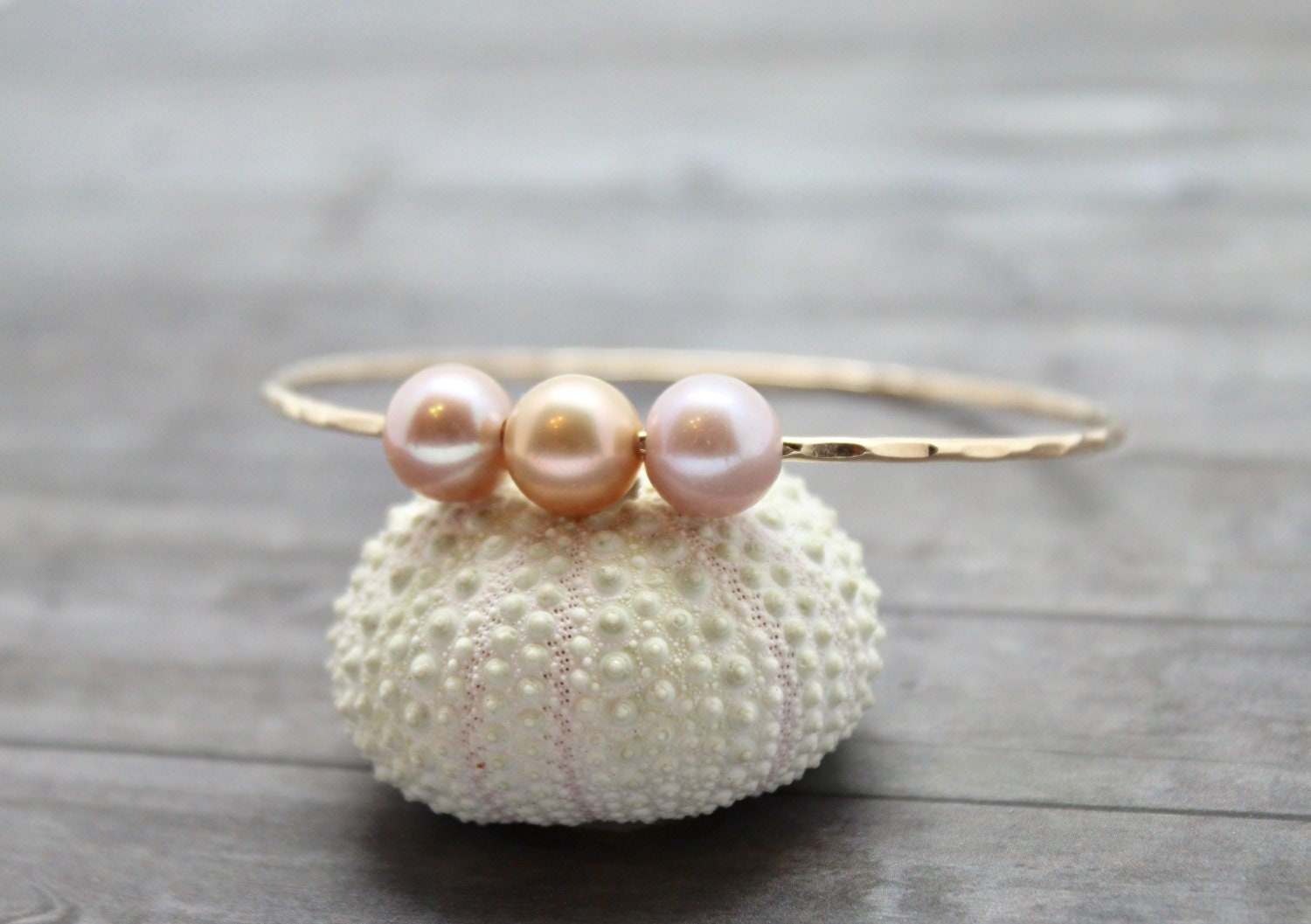 Triple Edison Pearl Bangle