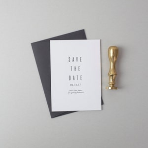 Letterpress Save the Date Invites (50 Pieces) - James Design