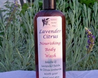 LAVENDEL & CITRUS Närande duschtvål.