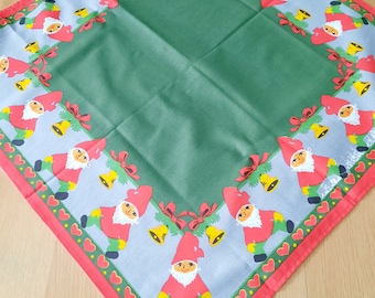 Swedish Christmas tablecloth by Bodil Wallman