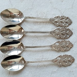 Vintage Swedish coffee spoons - Viking Rose