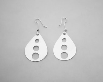 Teardrop Dangle Earrings in Sterling Silver