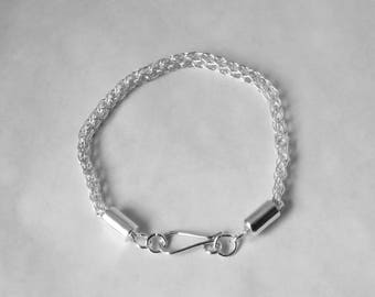 Handmade Fine Silver Roman Chain