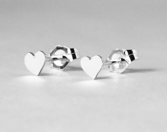 Tiny Heart Earring Studs