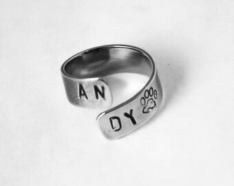 Adjustable Customized Ring in Sterling Silver