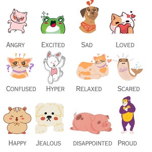 Grafiek dierengevoelens
