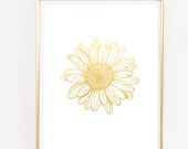 Articulos Similares A Margaritas De Oro Hoja De Oro Falsa