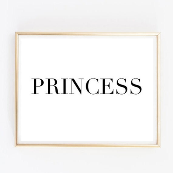Tumblr Princesse Pintrest Citation Typographique Impression Etsy