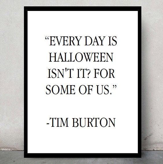 Tim Burton Herbst Zitat Tumblr Pintrest Mode Gruselig Etsy