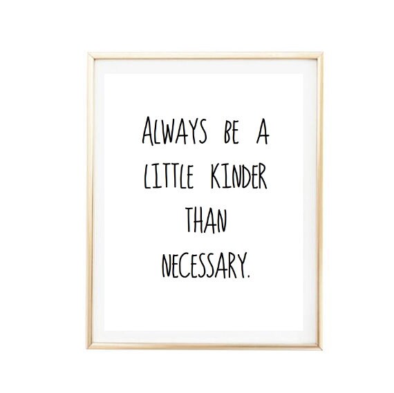 Kindess Quote Inspirational Quote Room Decor Inspirational Tumblr Typographic Print Kids Room Tumblr Room Decor Be Kind Office Brandy